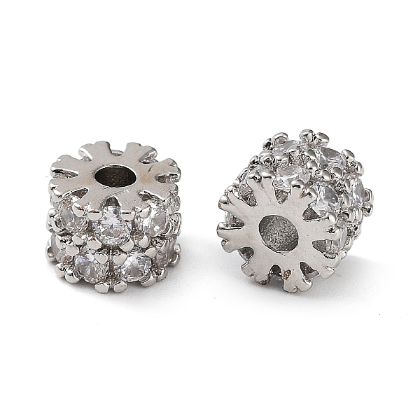PandaHall Rack Plating Brass Micro Pave Cubic Zirconia Beads, Cadmium Free & Lead Free, Long-Lasting Plated, Column, Platinum, 7x5mm, Hole...
PandaHall Rack Plating Brass Micro Pave Cubic Zirconia Beads, Cadmium Free & Lead Free, Long-Lasting Plated, Column, Platinum, 7x5mm, Hole...