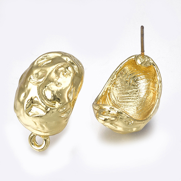 PandaHall Alloy Stud Earring Findings, with Loop, Steel Pins, Light Gold, 21x12.5mm, Hole: 1.6mm, Pin: 0.7mm Alloy Others
PandaHall Alloy Stud Earring Findings, with Loop, Steel Pins, Light Gold, 21x12.5mm, Hole: 1.6mm, Pin: 0.7mm Alloy Others