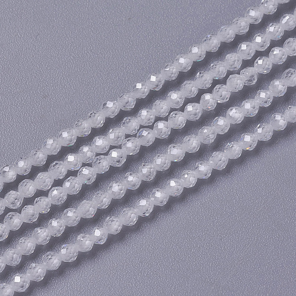 PandaHall Cubic Zirconia Beads Strands, Faceted, Round, White, 3x2.5~3mm, Hole: 0.3mm, about 114~141pcs/strand, 15.1~16.4 inch(38.4~41.8cm)...
PandaHall Cubic Zirconia Beads Strands, Faceted, Round, White, 3x2.5~3mm, Hole: 0.3mm, about 114~141pcs/strand, 15.1~16.4 inch(38.4~41.8cm)...