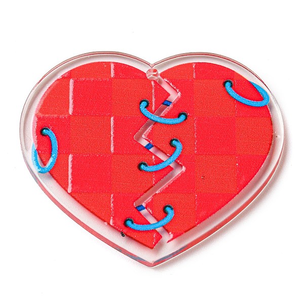 PandaHall Acrylic Pendants, Heart, Red, 32.5x37.5x2.5mm, Hole: 1.6mm Acrylic Heart Red
PandaHall Acrylic Pendants, Heart, Red, 32.5x37.5x2.5mm, Hole: 1.6mm Acrylic Heart Red