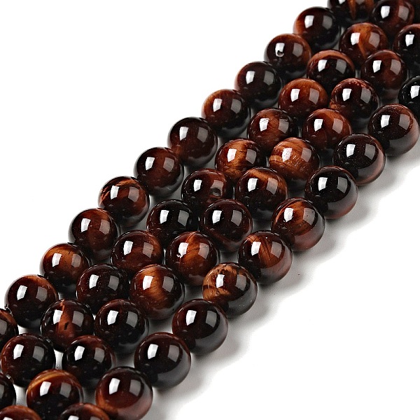 PandaHall Natural Gemstone Beads, Round, Tiger Eye, Dyed & Heated, Grade A, Red, about 8mm in diameter, hole: about 1mm, 50pcs/strand Tiger...
PandaHall Natural Gemstone Beads, Round, Tiger Eye, Dyed & Heated, Grade A, Red, about 8mm in diameter, hole: about 1mm, 50pcs/strand Tiger...
