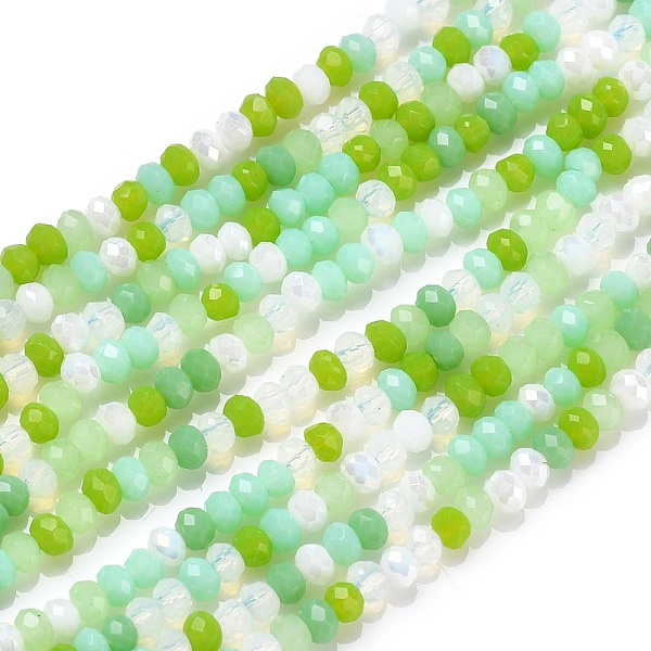 PandaHall Glass Beads Strands, Faceted, Rondelle, Lawn Green, 2~3.2x1.8~2.6mm, Hole: 0.8mm, about 185~186pcs/Strand, 15.55~15.75 inch...
PandaHall Glass Beads Strands, Faceted, Rondelle, Lawn Green, 2~3.2x1.8~2.6mm, Hole: 0.8mm, about 185~186pcs/Strand, 15.55~15.75 inch...