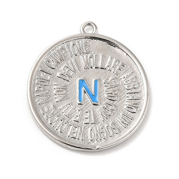 PandaHall Rack Plating Brass Enamel Pendant, Lead Free & Cadmium Free, Long-Lasting Plated, Flat Round with Letter N Charm, Platinum...
PandaHall Rack Plating Brass Enamel Pendant, Lead Free & Cadmium Free, Long-Lasting Plated, Flat Round with Letter N Charm, Platinum...