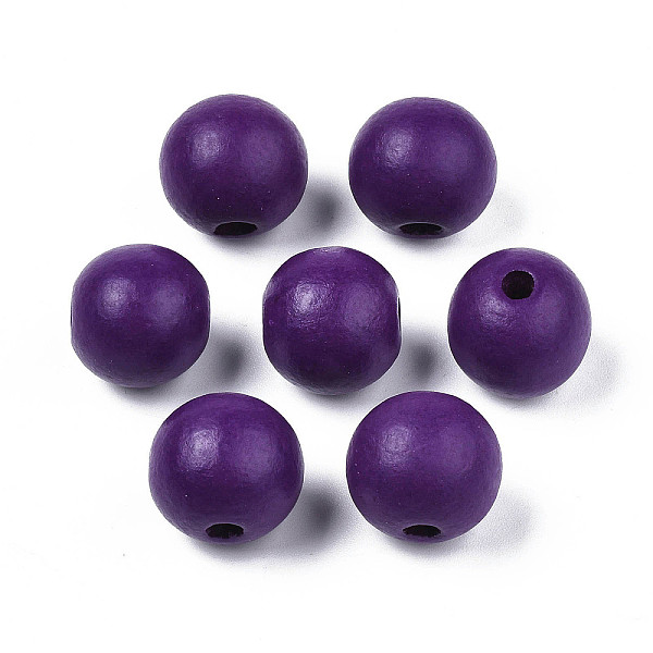 PandaHall Painted Natural Wood Beads, Macrame Beads Large Hole, Round, Indigo, 16.5x15mm, Hole: 4mm Schima Wood Round Purple
PandaHall Painted Natural Wood Beads, Macrame Beads Large Hole, Round, Indigo, 16.5x15mm, Hole: 4mm Schima Wood Round Purple