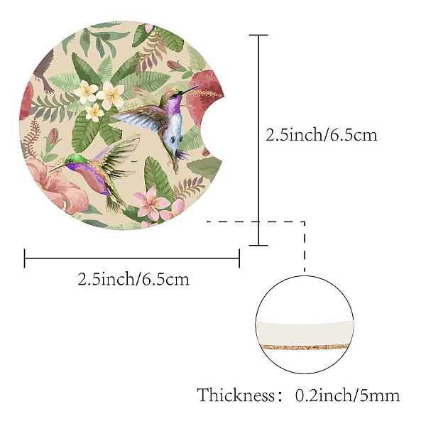 PandaHall Ceramic & Cork Car Cup Holder Insert Pad, Car Drink Holder Mats, Car Coaster, Flat Round, Bird, 65x5mm, 2Pcs/set Ceramics Bird
PandaHall Ceramic & Cork Car Cup Holder Insert Pad, Car Drink Holder Mats, Car Coaster, Flat Round, Bird, 65x5mm, 2Pcs/set Ceramics Bird