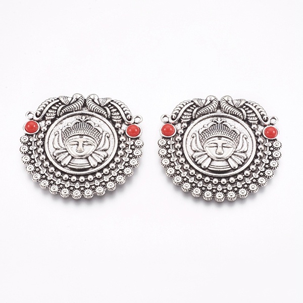 PandaHall Tibetan Style Alloy Big Pendants, Human, Antique Silver, 52x54x5mm, Hole: 2mm Alloy Human
PandaHall Tibetan Style Alloy Big Pendants, Human, Antique Silver, 52x54x5mm, Hole: 2mm Alloy Human