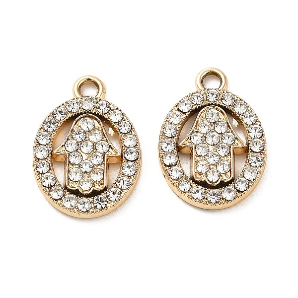PandaHall Alloy Rhinestone Pendants, Oval, 17x12x2mm, Hole: 1.8mm Alloy+Rhinestone Oval Clear
PandaHall Alloy Rhinestone Pendants, Oval, 17x12x2mm, Hole: 1.8mm Alloy+Rhinestone Oval Clear