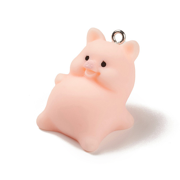 PandaHall Opaque Resin Pendants, Cute Pig Charms, with Platinum Plated Iron Loops, Pig, 20x19.5x25mm, Hole: 1.8mm Iron+Resin Pig
PandaHall Opaque Resin Pendants, Cute Pig Charms, with Platinum Plated Iron Loops, Pig, 20x19.5x25mm, Hole: 1.8mm Iron+Resin Pig