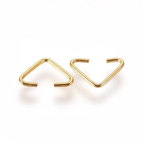PandaHall Iron Triangle Rings, Buckle Clasps, Fit For Top Drilled Beads, Webbing, Strapping Bags, Golden, 6x9.5x0.8mm, about 100pcs/bag Iron
PandaHall Iron Triangle Rings, Buckle Clasps, Fit For Top Drilled Beads, Webbing, Strapping Bags, Golden, 6x9.5x0.8mm, about 100pcs/bag Iron
