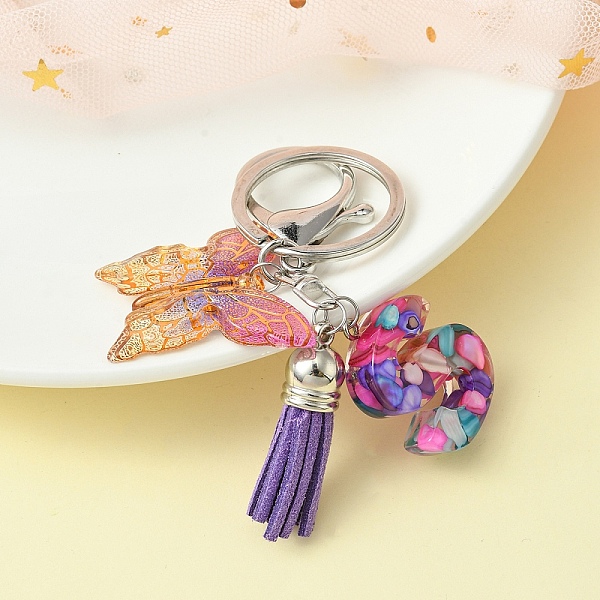 PandaHall Resin Letter & Acrylic Butterfly Charms Keychain, Tassel Pendant Keychain with Alloy Keychain Clasp, Letter S, 9cm Acrylic Letter...
PandaHall Resin Letter & Acrylic Butterfly Charms Keychain, Tassel Pendant Keychain with Alloy Keychain Clasp, Letter S, 9cm Acrylic Letter...