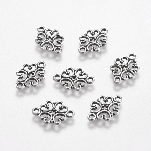 PandaHall Tibetan Style Links connectors, Zinc Alloy, Flower, Antique Silver, Cadmium Free & Lead Free, 18x13x1mm, hole: 2mm Alloy Flower
PandaHall Tibetan Style Links connectors, Zinc Alloy, Flower, Antique Silver, Cadmium Free & Lead Free, 18x13x1mm, hole: 2mm Alloy Flower