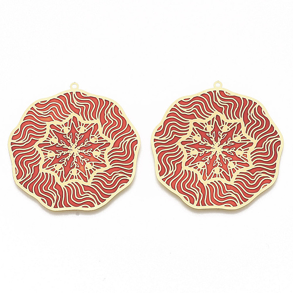 PandaHall Brass Enamel Pendants, Etched Metal Embellishments, Matte Gold Color, Flower, Flamingo, 42x40x0.3mm, Hole: 1.5mm Brass+Enamel..., Pink
PandaHall Brass Enamel Pendants, Etched Metal Embellishments, Matte Gold Color, Flower, Flamingo, 42x40x0.3mm, Hole: 1.5mm Brass+Enamel..., Pink