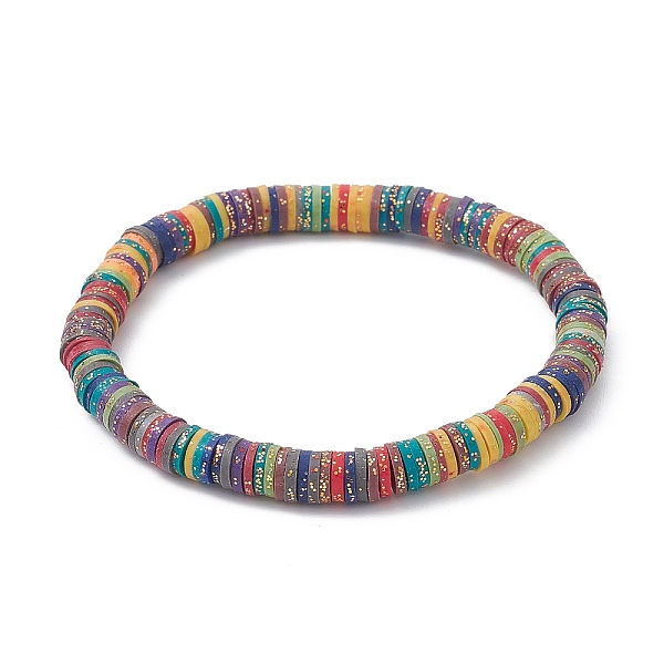 PandaHall Polymer Clay Disc Heishi Surfer Stretch Bracelets, Preppy Bracelet, Colorful, Inner Diameter: 2-1/4 inch(5.7cm) Polymer Clay Disc..., Multicolor
PandaHall Polymer Clay Disc Heishi Surfer Stretch Bracelets, Preppy Bracelet, Colorful, Inner Diameter: 2-1/4 inch(5.7cm) Polymer Clay Disc..., Multicolor