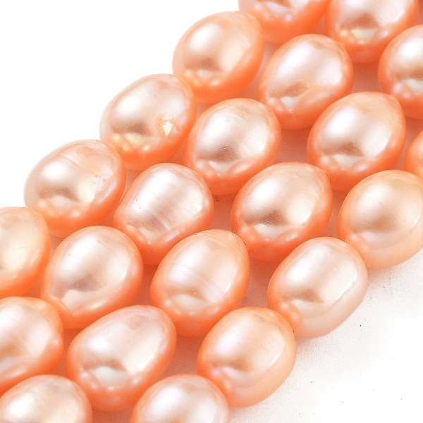 PandaHall Natural Cultured Freshwater Pearl Beads Strands, Grade 5A, Oval, Light Salmon, 8~9mm, Hole: 0.6mm, about 19pcs/strand, 7.48''...
PandaHall Natural Cultured Freshwater Pearl Beads Strands, Grade 5A, Oval, Light Salmon, 8~9mm, Hole: 0.6mm, about 19pcs/strand, 7.48''...