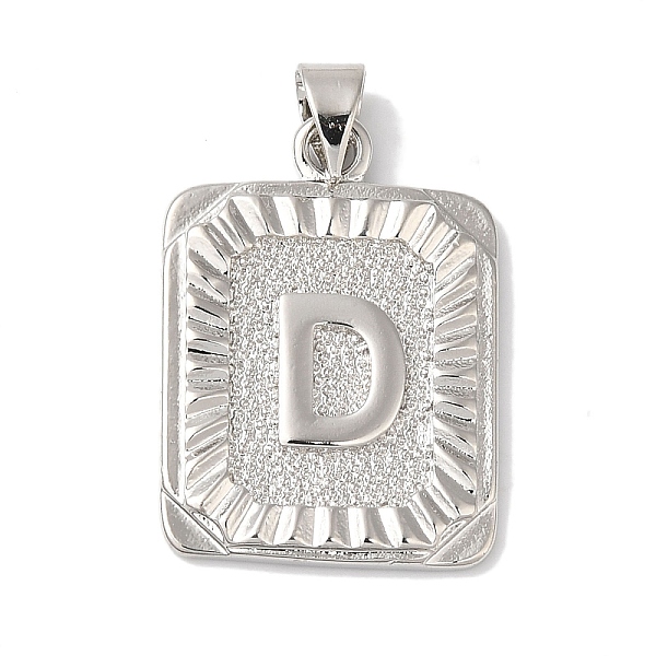 PandaHall Rack Plating Brass Pendants, Long-Lasting Plated, Lead Free & Cadmium Free, Square with Letter Charms, Letter D, 24x17x2.5mm, Hole...
PandaHall Rack Plating Brass Pendants, Long-Lasting Plated, Lead Free & Cadmium Free, Square with Letter Charms, Letter D, 24x17x2.5mm, Hole...