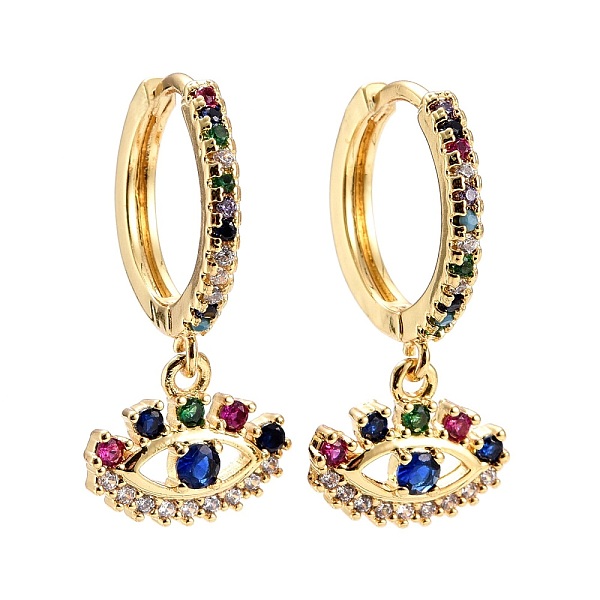 PandaHall Evil Eye Cubic Zirconia Dangle Huggie Hoop Earrings, Real 18K Gold Plated Brass Drop Earrings for Women, Lead Free & Cadmium Free...
PandaHall Evil Eye Cubic Zirconia Dangle Huggie Hoop Earrings, Real 18K Gold Plated Brass Drop Earrings for Women, Lead Free & Cadmium Free...