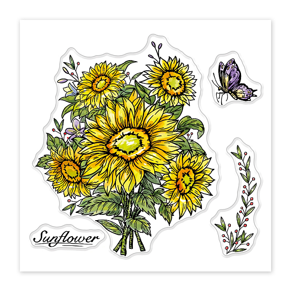 PandaHall PVC Sakura Stamp, for DIY Scrapbooking, Sunflower, 100x100mm Plastic Flower
PandaHall PVC Sakura Stamp, for DIY Scrapbooking, Sunflower, 100x100mm Plastic Flower