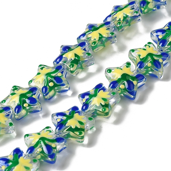PandaHall Handmade Lampwork Beads Strands, with Enamel, Star, Blue, 12.5~13x13~13.3x6~6.5mm, Hole: 1mm, about 33pcs/strand, 15.08''(38.3cm)...
PandaHall Handmade Lampwork Beads Strands, with Enamel, Star, Blue, 12.5~13x13~13.3x6~6.5mm, Hole: 1mm, about 33pcs/strand, 15.08''(38.3cm)...