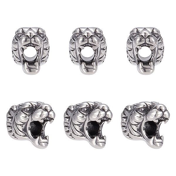 PandaHall UNICRAFTALE 6pcs 11mm Tiger Head Beads Stainless Steel Loose Beads 2.5mm Hole Bead Findings Antique Silver Animal Head Bead for...
PandaHall UNICRAFTALE 6pcs 11mm Tiger Head Beads Stainless Steel Loose Beads 2.5mm Hole Bead Findings Antique Silver Animal Head Bead for...