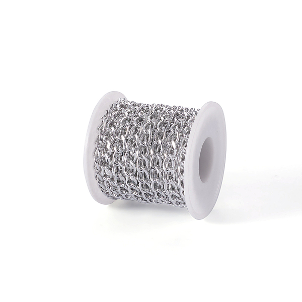PandaHall Aluminium Twisted Curb Chains, Unwelded, with Spool, Silver Color Plated, 10x6.5x1.8mm, 5m/set Aluminum
PandaHall Aluminium Twisted Curb Chains, Unwelded, with Spool, Silver Color Plated, 10x6.5x1.8mm, 5m/set Aluminum