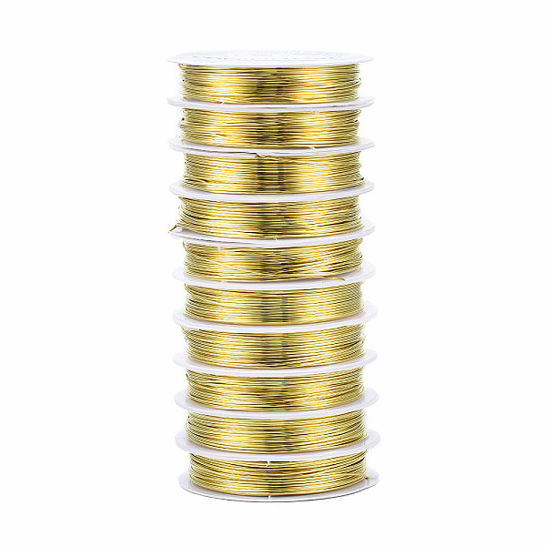 PandaHall Round Copper Jewelry Wire, Nickel Free, Golden, 20 Gauge, 0.8mm, about 16.40 Feet(5m)/Roll Copper Round Gold
PandaHall Round Copper Jewelry Wire, Nickel Free, Golden, 20 Gauge, 0.8mm, about 16.40 Feet(5m)/Roll Copper Round Gold
