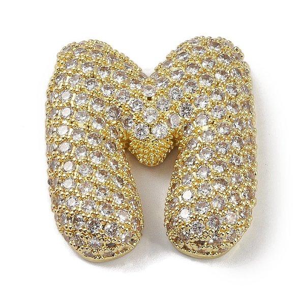 PandaHall Rack Plating Brass Micro Pave Clear Cubic Zirconia Pendants, Long-Lasting Plated, Real 18K Gold Plated, Letter M, 30x27x6.5mm...
PandaHall Rack Plating Brass Micro Pave Clear Cubic Zirconia Pendants, Long-Lasting Plated, Real 18K Gold Plated, Letter M, 30x27x6.5mm...