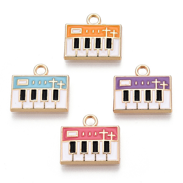 PandaHall Eco-Friendly Zinc Alloy Charms, with Enamel, Cadmium Free & Nickel Free & Lead Free, Piano, Light Gold, Mixed Color, 13x14x2mm..., Multicolor
PandaHall Eco-Friendly Zinc Alloy Charms, with Enamel, Cadmium Free & Nickel Free & Lead Free, Piano, Light Gold, Mixed Color, 13x14x2mm..., Multicolor