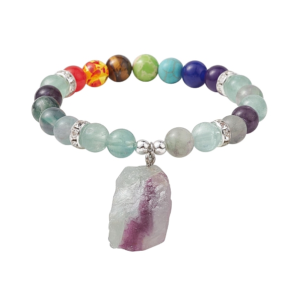 PandaHall Raw Rough Natural Fluorite Charm Bracelets, Chakra 8mm Round Gems Beaded Stretch Bracelets for Women Men, Inner Diameter: 2-1/2...
PandaHall Raw Rough Natural Fluorite Charm Bracelets, Chakra 8mm Round Gems Beaded Stretch Bracelets for Women Men, Inner Diameter: 2-1/2...