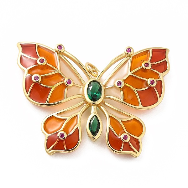 PandaHall Rack Plating Brass Micro Pave Cubic Zirconia Pendants, with Enamel, Real 18K Gold Plated, Long-Lasting Plated, Lead Free & Cadmium...
PandaHall Rack Plating Brass Micro Pave Cubic Zirconia Pendants, with Enamel, Real 18K Gold Plated, Long-Lasting Plated, Lead Free & Cadmium...