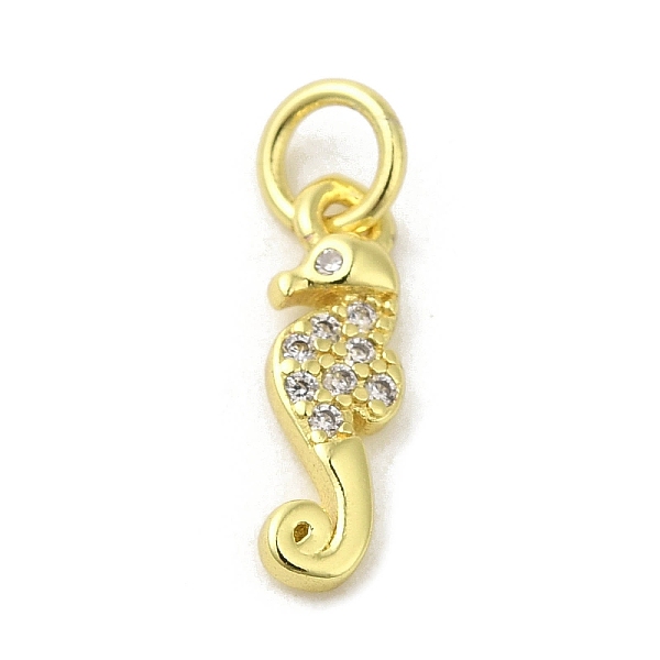 PandaHall Real 18K Gold Plated Brass Pave Cubic Zirconia Pendants, with Jump Rings, Sea Horse, Clear, 14x4x2mm, Hole: 3mm Brass+Cubic...
PandaHall Real 18K Gold Plated Brass Pave Cubic Zirconia Pendants, with Jump Rings, Sea Horse, Clear, 14x4x2mm, Hole: 3mm Brass+Cubic...
