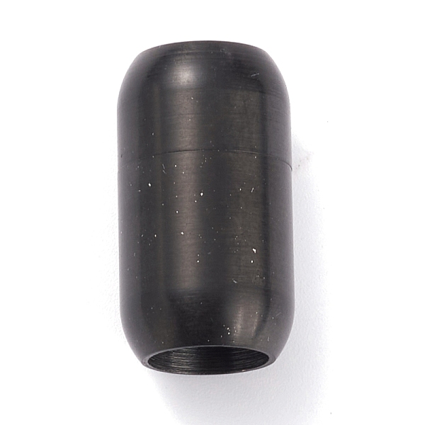 PandaHall Ion Plating(IP) 304 Stainless Steel Magnetic Clasps with Glue-in Ends, Column, Gunmetal, 21x12mm, Hole: 8mm 304 Stainless Steel..., Black
PandaHall Ion Plating(IP) 304 Stainless Steel Magnetic Clasps with Glue-in Ends, Column, Gunmetal, 21x12mm, Hole: 8mm 304 Stainless Steel..., Black