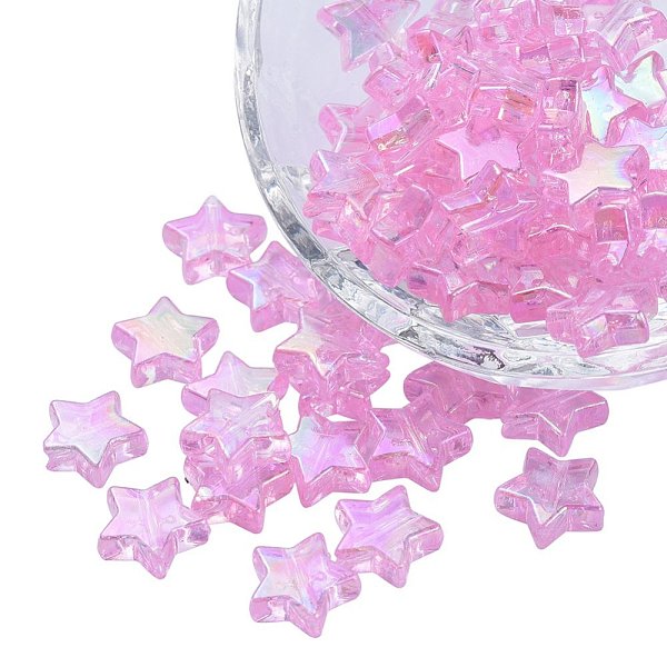 PandaHall Eco-Friendly Transparent Acrylic Beads, Star, AB Color, Pink, 10x4mm, Hole: 1.5mm, about 100pcs/bag Acrylic Star Pink
PandaHall Eco-Friendly Transparent Acrylic Beads, Star, AB Color, Pink, 10x4mm, Hole: 1.5mm, about 100pcs/bag Acrylic Star Pink