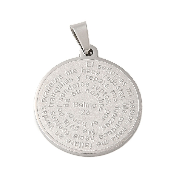 PandaHall 304 Stainless Steel Pendants, Flat Round with Word Charm, Stainless Steel Color, 28x25x2mm, Hole: 6x3.5mm 304 Stainless Steel Flat...
PandaHall 304 Stainless Steel Pendants, Flat Round with Word Charm, Stainless Steel Color, 28x25x2mm, Hole: 6x3.5mm 304 Stainless Steel Flat...