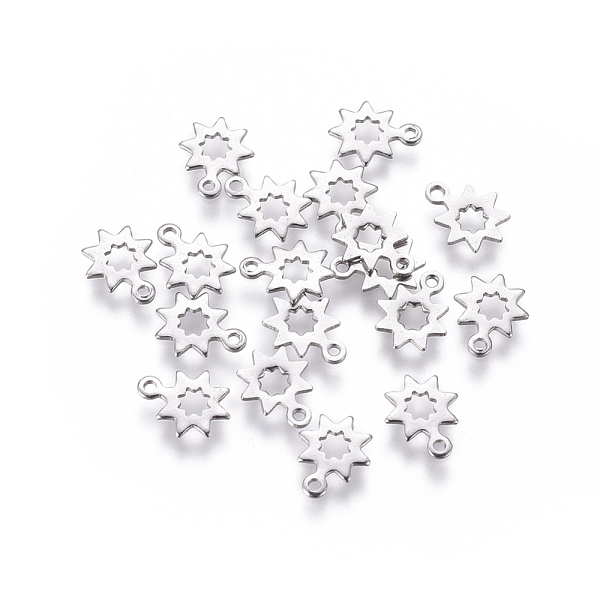 PandaHall 304 Stainless Steel Charms, Cut-Out, Hollow, Chain Extender Teardrop, Flower, Stainless Steel Color, 8x6x0.5mm, Hole: 0.8mm 304...
PandaHall 304 Stainless Steel Charms, Cut-Out, Hollow, Chain Extender Teardrop, Flower, Stainless Steel Color, 8x6x0.5mm, Hole: 0.8mm 304...