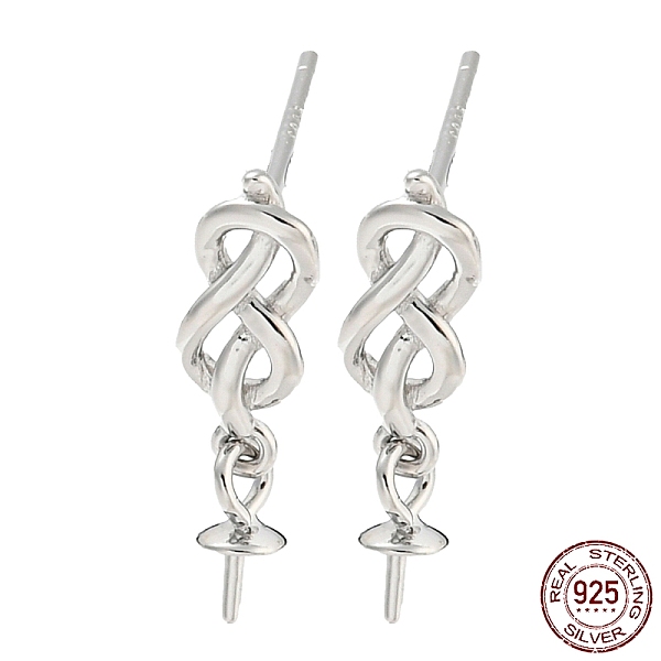 PandaHall Rhodium Plated 925 Sterling Silver Stud Earring Findings, for Half Drilled Beads, with S925 Stamp, Real Platinum Plated, 15x4mm...
PandaHall Rhodium Plated 925 Sterling Silver Stud Earring Findings, for Half Drilled Beads, with S925 Stamp, Real Platinum Plated, 15x4mm...