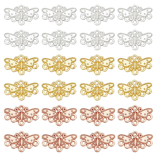 PandaHall ARRICRAFT 120Pcs 3 Colors Alloy Chandelier Components Links, 6 Loop Connector, Long-Lasting Plated, Butterfly, Mixed Color...
PandaHall ARRICRAFT 120Pcs 3 Colors Alloy Chandelier Components Links, 6 Loop Connector, Long-Lasting Plated, Butterfly, Mixed Color...