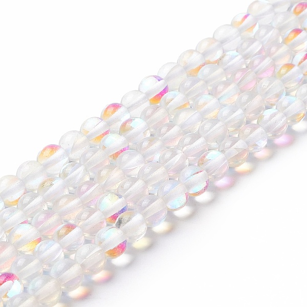 PandaHall Synthetic Moonstone Beads Strands, Round, Clear AB, 6mm, Hole: 0.8mm, about 63pcs/strand, 14.57''~15.55''(37~39.5cm) Moonstone..., White
PandaHall Synthetic Moonstone Beads Strands, Round, Clear AB, 6mm, Hole: 0.8mm, about 63pcs/strand, 14.57''~15.55''(37~39.5cm) Moonstone..., White
