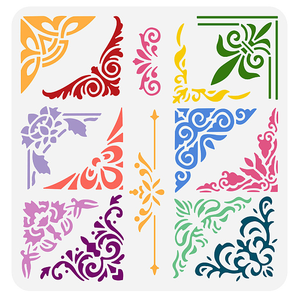 PandaHall FINGERINSPIRE Floral Corner Stencil 11.8x11.8 inch Decorative Borders Painting Template 12 Styles Corner 2 Styles Borders Pattern...
PandaHall FINGERINSPIRE Floral Corner Stencil 11.8x11.8 inch Decorative Borders Painting Template 12 Styles Corner 2 Styles Borders Pattern...