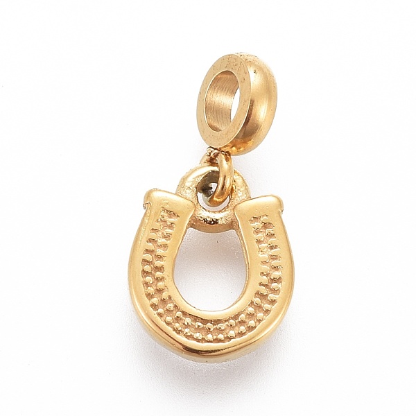 PandaHall Ion Plating(IP) 304 Stainless Steel Charms, with Rhinestone and Tube Bails, Horseshoe, Crystal, Golden, 13.5mm, Pendant..., Clear
PandaHall Ion Plating(IP) 304 Stainless Steel Charms, with Rhinestone and Tube Bails, Horseshoe, Crystal, Golden, 13.5mm, Pendant..., Clear