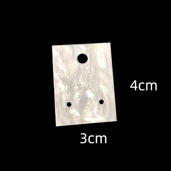 PandaHall 10Pcs Acrylic Jewelry Display Cards, Water Ripple Earring Holder Card, Floral White, Rectangle, 4x3cm Plastic Rectangle
PandaHall 10Pcs Acrylic Jewelry Display Cards, Water Ripple Earring Holder Card, Floral White, Rectangle, 4x3cm Plastic Rectangle