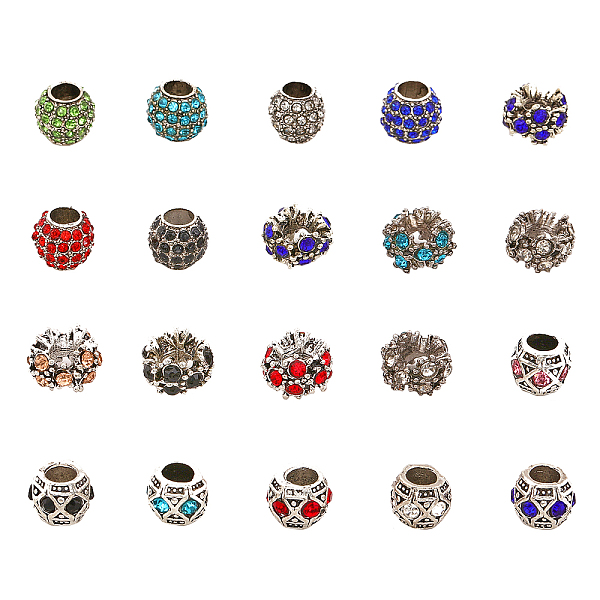 PandaHall CHGCRAFT 30Pcs 18Styles Alloy Rhinestone European Beads Large Hole Beads Rondelle Flower Barrel Spacer Beads for European Bracelet..., Multicolor
PandaHall CHGCRAFT 30Pcs 18Styles Alloy Rhinestone European Beads Large Hole Beads Rondelle Flower Barrel Spacer Beads for European Bracelet..., Multicolor