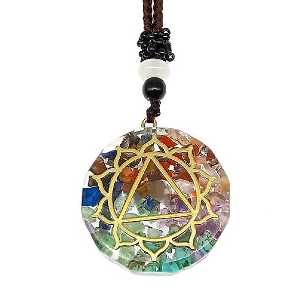 PandaHall Orgonite Chakra Natural & Synthetic Mixed Stone Pendant Necklaces, Nylon Thread Necklace for Women, Flat Round, Flower, 25.59 inch...
PandaHall Orgonite Chakra Natural & Synthetic Mixed Stone Pendant Necklaces, Nylon Thread Necklace for Women, Flat Round, Flower, 25.59 inch...