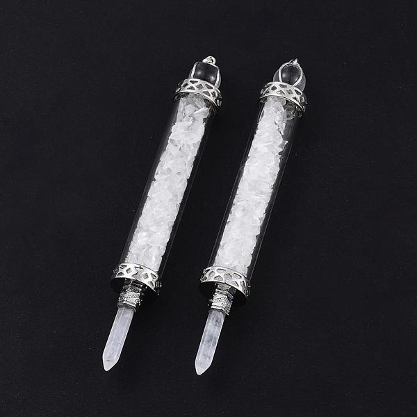 PandaHall Natural Quartz Crystal Big Pendants, Rock Crystal, Dowsing Pendulum Pendants Making, with Quartz Crystal Round Beads, Glass and..., White
PandaHall Natural Quartz Crystal Big Pendants, Rock Crystal, Dowsing Pendulum Pendants Making, with Quartz Crystal Round Beads, Glass and..., White