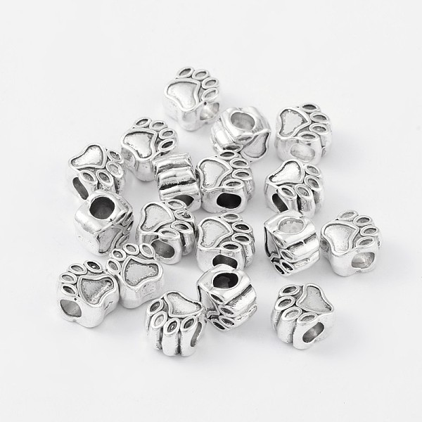 PandaHall Tibetan Style European Beads, Cadmium Free & Nickel Free & Lead Free, Paw Print, Antique Silver, 11x11x8mm, Hole: 5mm Alloy Others
PandaHall Tibetan Style European Beads, Cadmium Free & Nickel Free & Lead Free, Paw Print, Antique Silver, 11x11x8mm, Hole: 5mm Alloy Others
