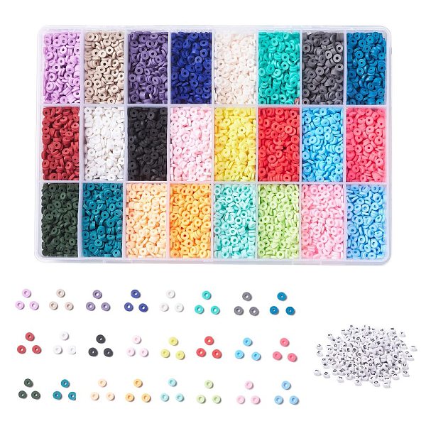 PandaHall DIY Beads Jewelry Kits, Including Disc/Flat Round Handmade Polymer Clay Beads, Heishi Beads, Flat Round Acrylic Beads, Mixed Color..., Multicolor
PandaHall DIY Beads Jewelry Kits, Including Disc/Flat Round Handmade Polymer Clay Beads, Heishi Beads, Flat Round Acrylic Beads, Mixed Color..., Multicolor