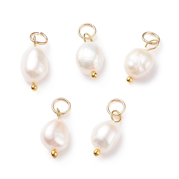 PandaHall Grade B Natural Cultured Freshwater Pearl Charms, with 304 Stainless Steel Jump Rings, Polished Rice, Golden, 13.5~15x7~7.5x5~6mm...
PandaHall Grade B Natural Cultured Freshwater Pearl Charms, with 304 Stainless Steel Jump Rings, Polished Rice, Golden, 13.5~15x7~7.5x5~6mm...