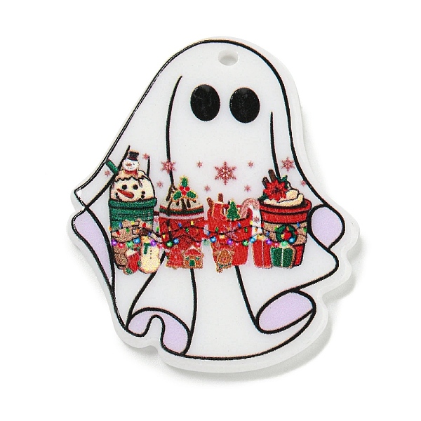PandaHall Christmas Acrylic Pendants, Ghost Coffee, White, 39.5x32.5x2.5mm, Hole: 2mm Acrylic Ghost White
PandaHall Christmas Acrylic Pendants, Ghost Coffee, White, 39.5x32.5x2.5mm, Hole: 2mm Acrylic Ghost White