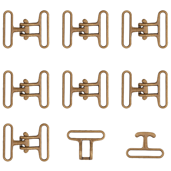 PandaHall CHGCRAFT Alloy Snap Lock Clasps, Garment Clasps Findings, Antique Bronze, 55x45x8mm, 8pcs Alloy
PandaHall CHGCRAFT Alloy Snap Lock Clasps, Garment Clasps Findings, Antique Bronze, 55x45x8mm, 8pcs Alloy