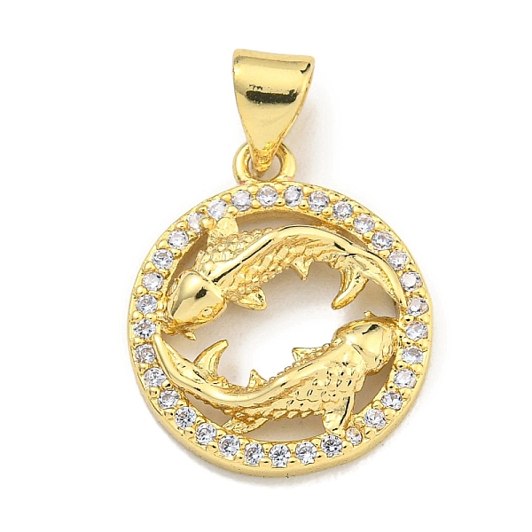 PandaHall Brass Micro Pave Cubic Zirconia Pendants, Real 18K Gold Plated, Pisces, 17.5x14.8x3.5mm, Hole: 4x3.5mm Brass+Cubic Zirconia Pisces..., Clear
PandaHall Brass Micro Pave Cubic Zirconia Pendants, Real 18K Gold Plated, Pisces, 17.5x14.8x3.5mm, Hole: 4x3.5mm Brass+Cubic Zirconia Pisces..., Clear
