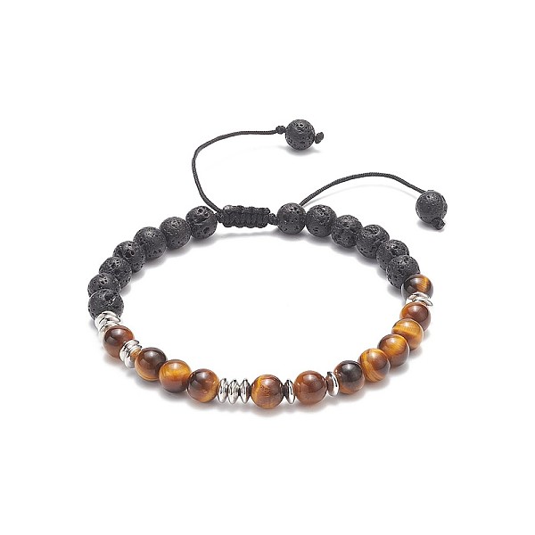 PandaHall Natural Tiger Eye & Lava Rock Braided Bead Bracelet, Essential Oil Gemstone Yoga Jewelry for Women, Inner Diameter: 2-1/8~3-1/2...
PandaHall Natural Tiger Eye & Lava Rock Braided Bead Bracelet, Essential Oil Gemstone Yoga Jewelry for Women, Inner Diameter: 2-1/8~3-1/2...